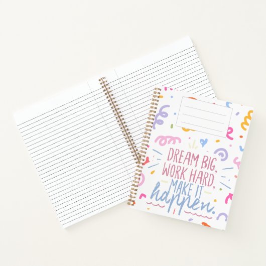 "Dream Big" Notitieboek (Binnen)