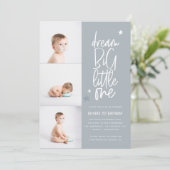 Dream big one 1e verjaardagsfoto (Staand voorkant)