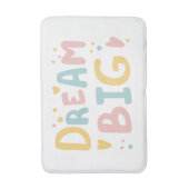 Dream Big Pastel Hearts Badmat (Voorkant Verticaal)