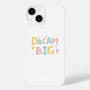 Dream Big Pastel Hearts Case-Mate iPhone 14 Hoesje