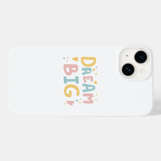 Dream Big Pastel Hearts Case-Mate iPhone Case (Achterkant (horizontaal))