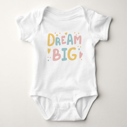 Dream Big Pastel Hearts Romper (Voorkant)