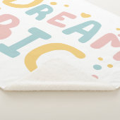 Dream Big Pastel Hearts Sherpa Deken (3/4)