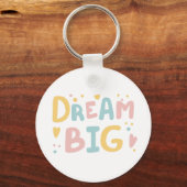 Dream Big Pastel Hearts Sleutelhanger (Achterkant)