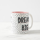 Dream Big Pastel & Spot Inspirerend Quote Mok (Voorkant rechts)