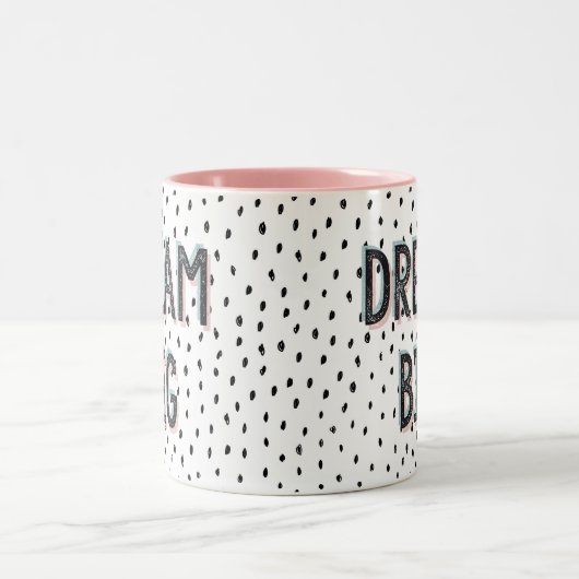 Dream Big Pastel & Spot Inspirerend Quote Mok (Center)