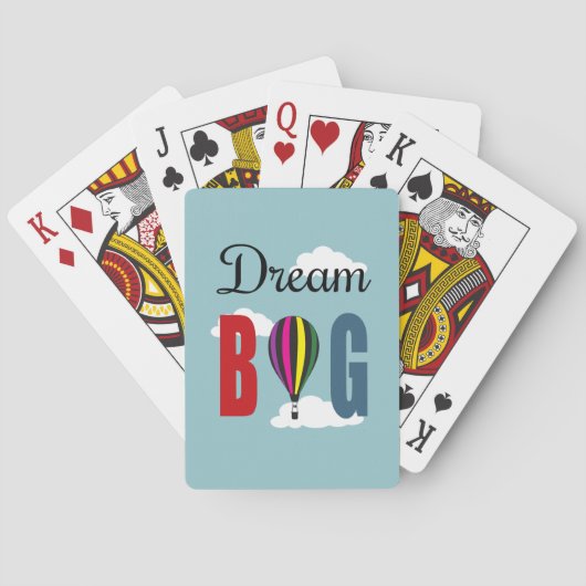 Dream big pokerkaarten (Achterkant)
