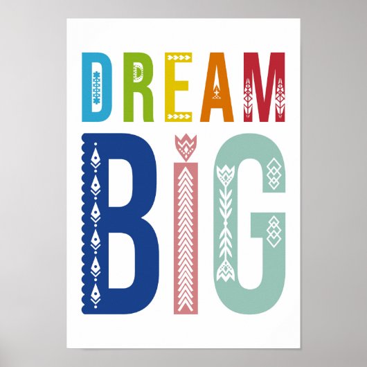 Dream big poster (Voorkant)
