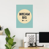 Dream Big Poster (Thuiskantoor)