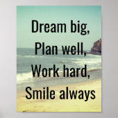 Dream big poster (Voorkant)