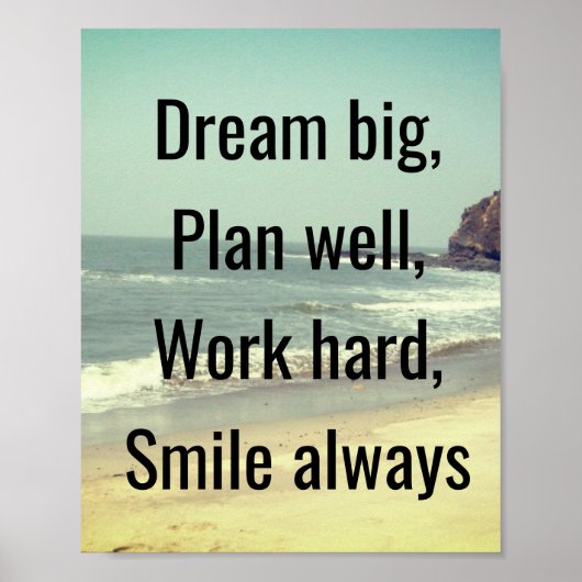 Dream big poster (Voorkant)