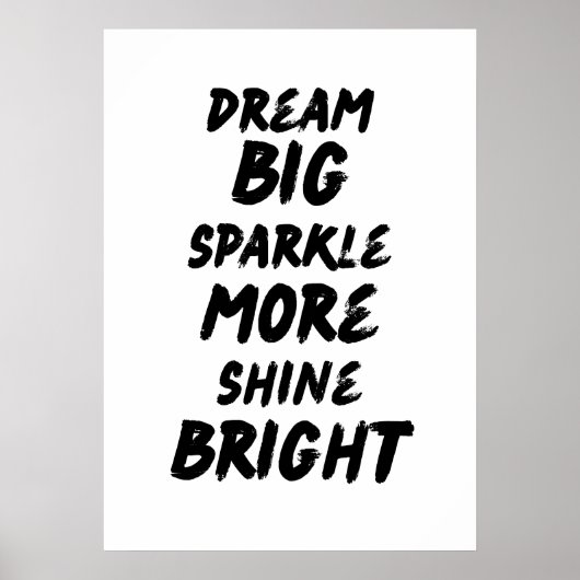 Dream Big Poster (Voorkant)