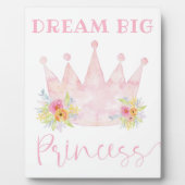 Dream Big Princess Girl's Room Sign Fotoplaat (Voorkant)