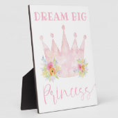 Dream Big Princess Girl's Room Sign Fotoplaat (Zijkant)