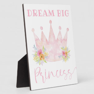 Dream Big Princess Girl's Room Sign Fotoplaat