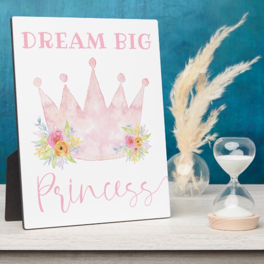 Dream Big Princess Girl's Room Sign Fotoplaat (Zijkant)