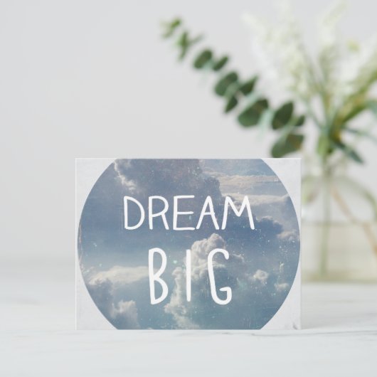 Dream Big Quote Briefkaart (Staand voorkant)