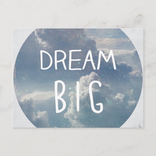 Dream Big Quote Briefkaart (Voorkant)