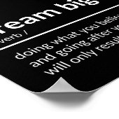 Dream big Quote Poster (Hoek)