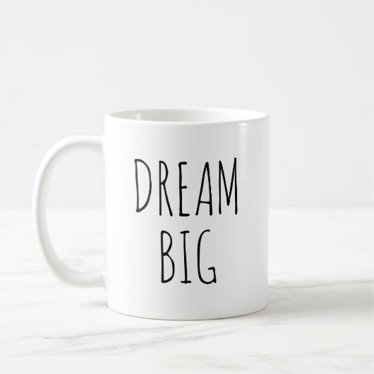 "Dream Big" RAE DUNN geïnspireerd Koffiemok (Links)