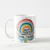 Dream Big Rainbow & Cloud thema koffie Mok (Links)