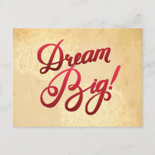 Dream Big Red Briefkaart