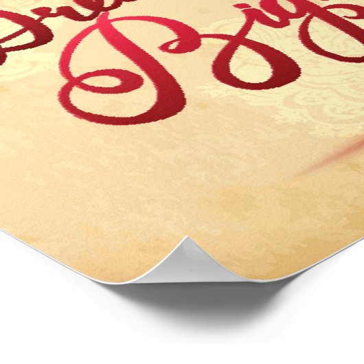 Dream Big Red Poster (Hoek)
