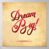 Dream Big Red Poster (Voorkant)