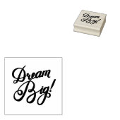 Dream Big Red Rubberstempel (Gestempeld)