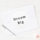 Dream Big Ronde Sticker (Envelop)