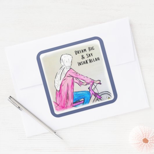 Dream Big & Say InshaAllah - Stickers (Envelop)