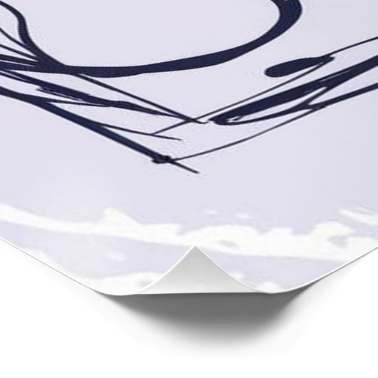 Dream Big Schrijf Groter Perfect Poster (Hoek)