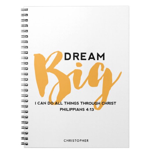 Dream Big Scripting Notitieboek (Voorkant)