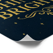 Dream Big Shine Bright Poster | Inspirerend kunst (Hoek)