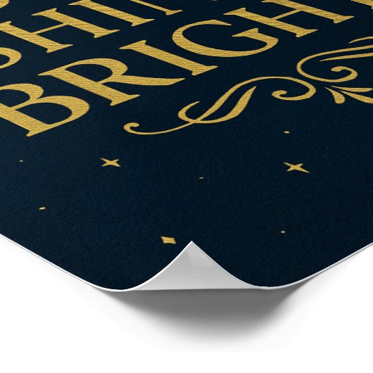 Dream Big Shine Bright Poster | Inspirerend kunst (Hoek)