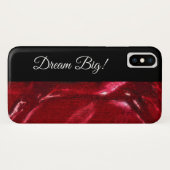 Dream Big! Sjabloon Rode & zwarte Typografie Case-Mate iPhone Case (Achterkant (horizontaal))