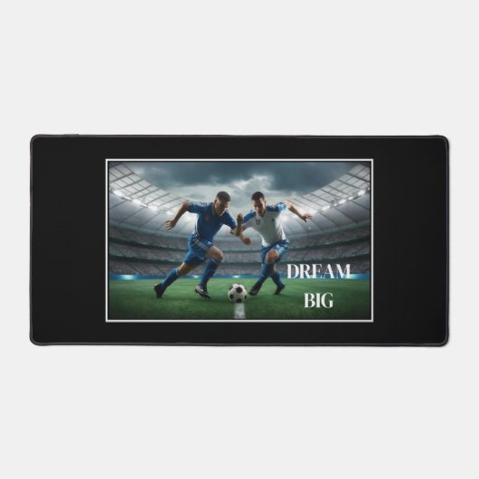 Dream Big Soccer Desk Mat (Voorkant)