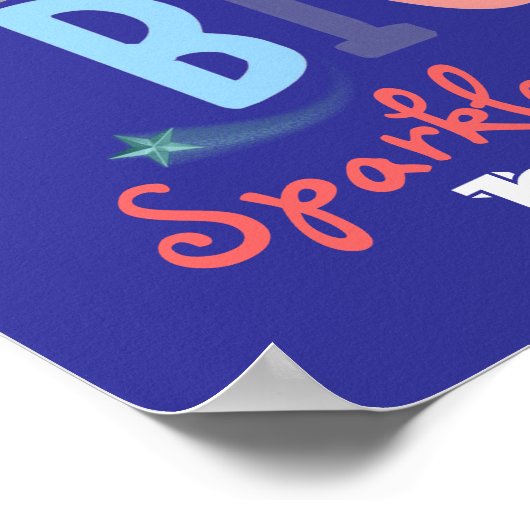 Dream Big, Sparkle Bright Poster (Hoek)