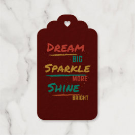 Dream Big Sparkle Meer Shine Bright Cadeaulabels