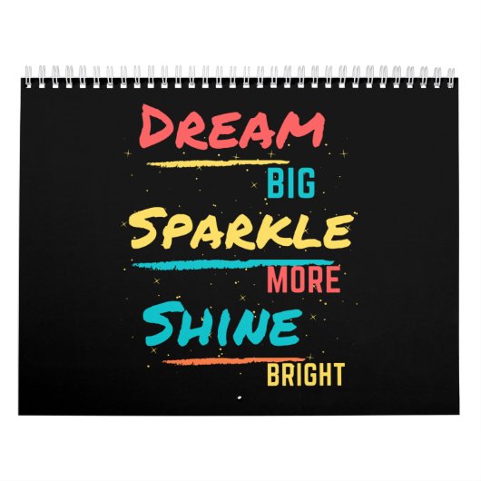 Dream Big Sparkle Meer Shine Bright Kalender (Hoes)