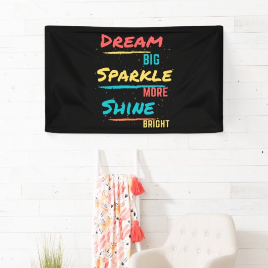 Dream Big Sparkle Meer Shine Bright Spandoek (Insitu)