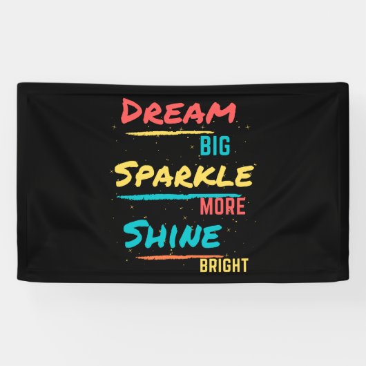 Dream Big Sparkle Meer Shine Bright Spandoek (Horizontaal)