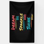 Dream Big Sparkle Meer Shine Bright Spandoek (Verticaal)