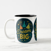Dream Big Stars Tweekleurige Koffiemok (Links)