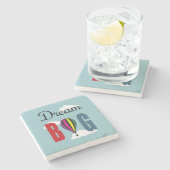 Dream big stenen onderzetter (Zijkant)