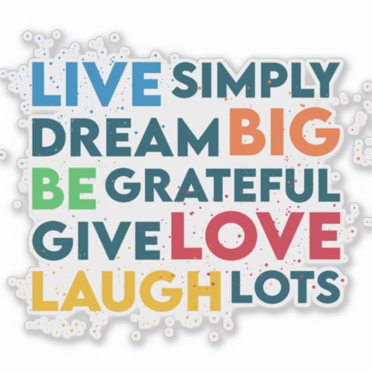 Dream Big Sticker (Voorkant)