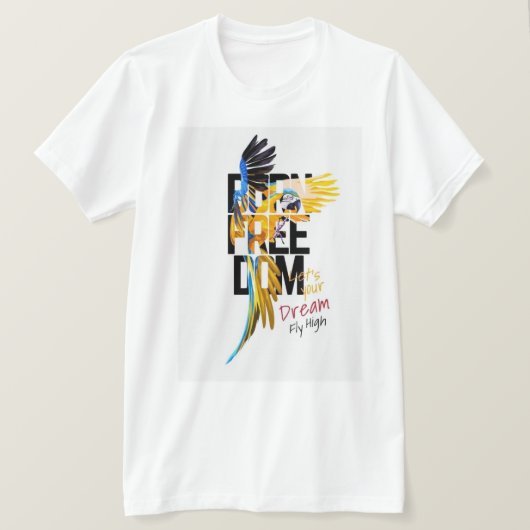 Dream Big T-shirt – Motivatie Typography Design (Design voorkant)