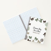 Dream Big, Tie a Bow Notebook with name Notitieboek (Binnen)