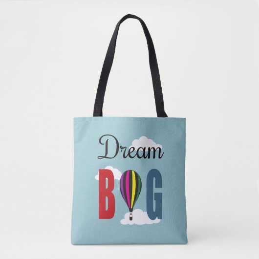 Dream big tote bag (Voorkant)