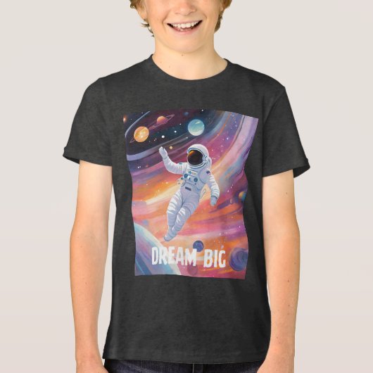 Dream big Tri-Blend shirt (Voorkant)